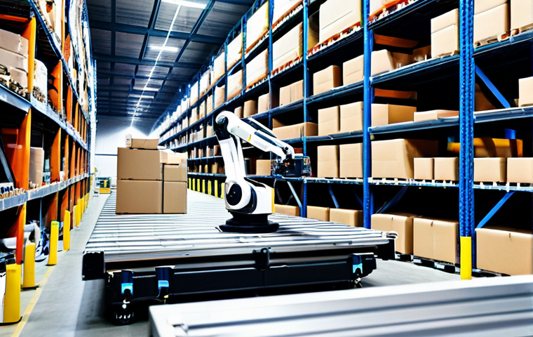 스마트물류 로봇 도입 사례 분석 - Automated Guided Vehicle (AGV) in a Manufacturing Plant**

"Inside a clean and organized manufacturi...